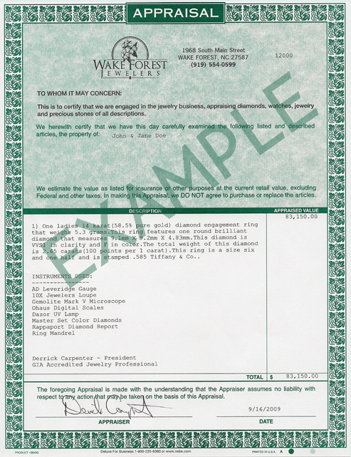 Example Appraisal Form
