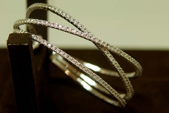 14k WG Diamond Bangle