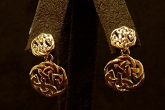 14k YG Celtic Style Earrings