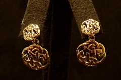 14k YG Celtic Style Earrings
