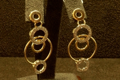 14k YG Contemporary Circles 0.45 TDW