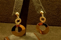 14k YG Contemporary Circles