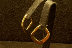 14k YG Square Hoops