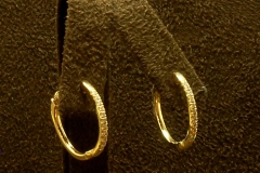 14k WG Dia. Hoops 0.12 TDW