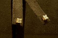 14k YG Princess Studs 1.02 TDW