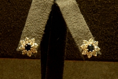 14k WG Purple Amethyst & Dia. Earrings