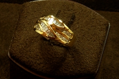 18k YG 1.00 TDW Leaf Motif