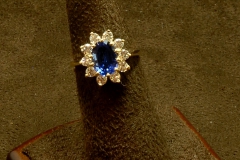 14k YG Tanzanite & Dia. Ring