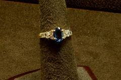 14k Ruby & Diamond Ring Natural