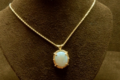 14k YG Opal Pendant