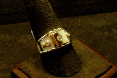 14k YG & WG Ring 0.25 TDW