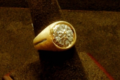 14k YG Ring 0.75 TDW