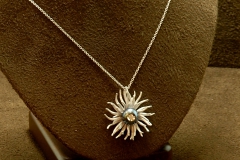14k WG Black Pearl & Dia. Pendant Galatea