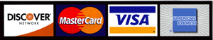 We accept Major Credit Cards